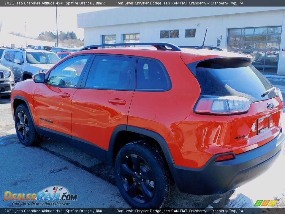 2021 Jeep Cherokee Altitude 4x4 Spitfire Orange / Black Photo #8