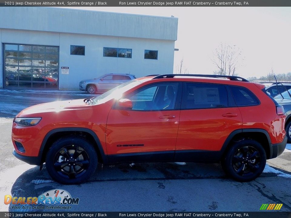 2021 Jeep Cherokee Altitude 4x4 Spitfire Orange / Black Photo #9