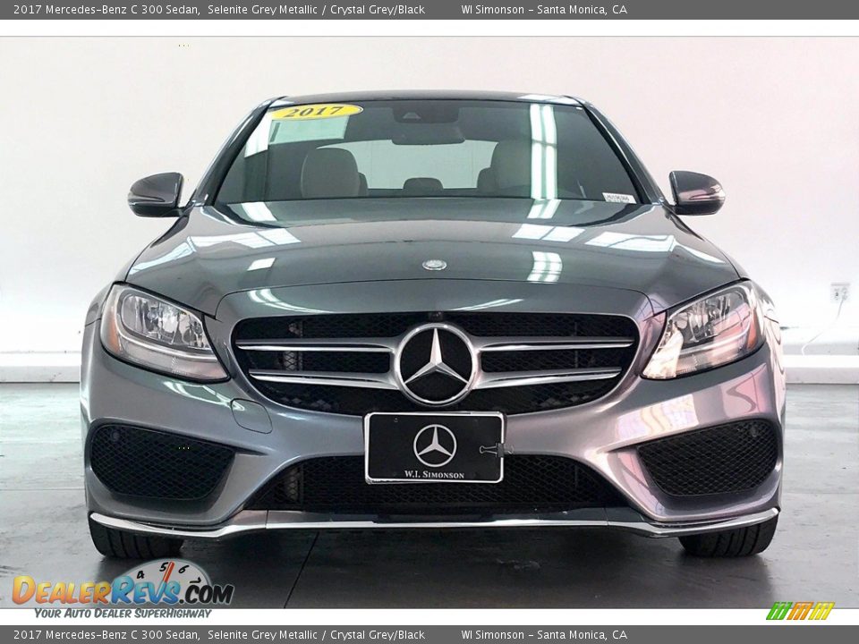 2017 Mercedes-Benz C 300 Sedan Selenite Grey Metallic / Crystal Grey/Black Photo #2