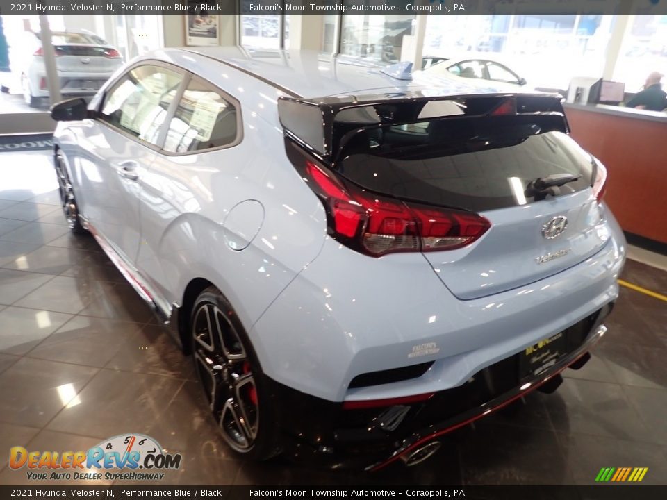 2021 Hyundai Veloster N Performance Blue / Black Photo #3