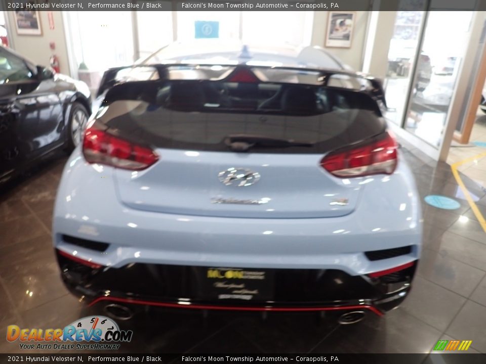 2021 Hyundai Veloster N Performance Blue / Black Photo #4