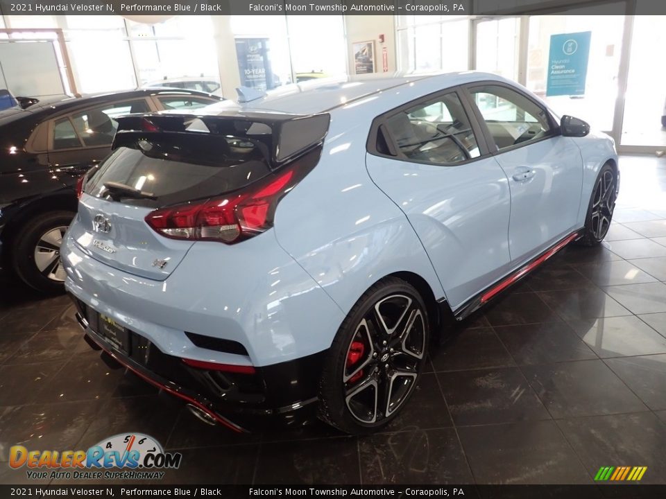 2021 Hyundai Veloster N Performance Blue / Black Photo #5