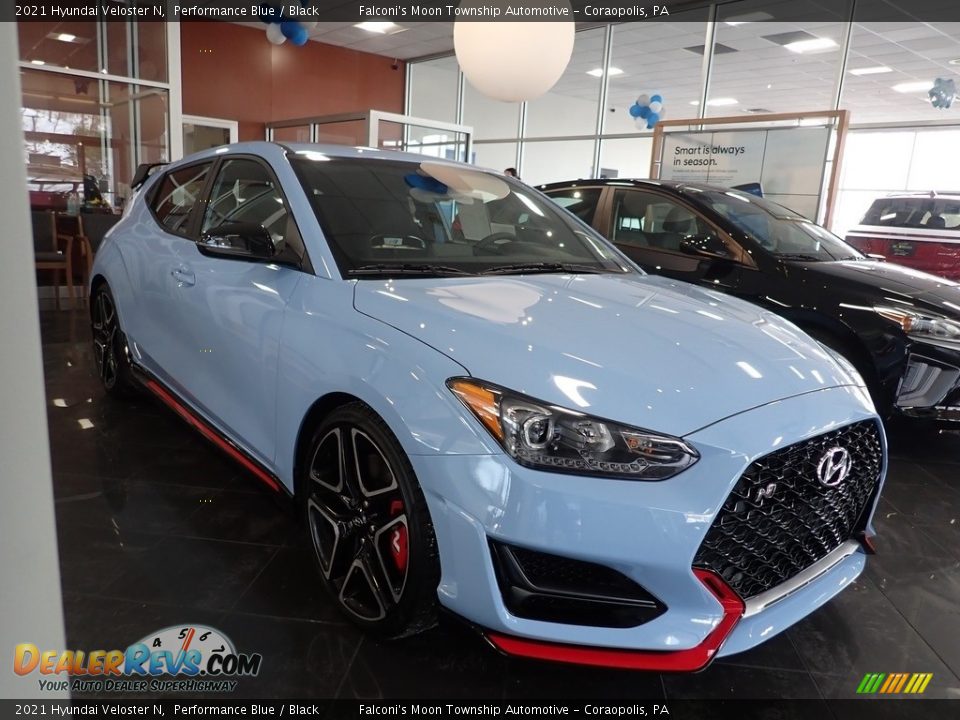 Performance Blue 2021 Hyundai Veloster N Photo #6