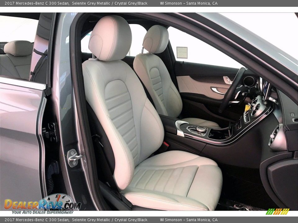 2017 Mercedes-Benz C 300 Sedan Selenite Grey Metallic / Crystal Grey/Black Photo #6