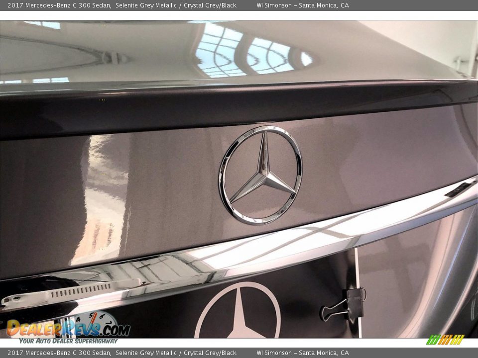 2017 Mercedes-Benz C 300 Sedan Selenite Grey Metallic / Crystal Grey/Black Photo #7