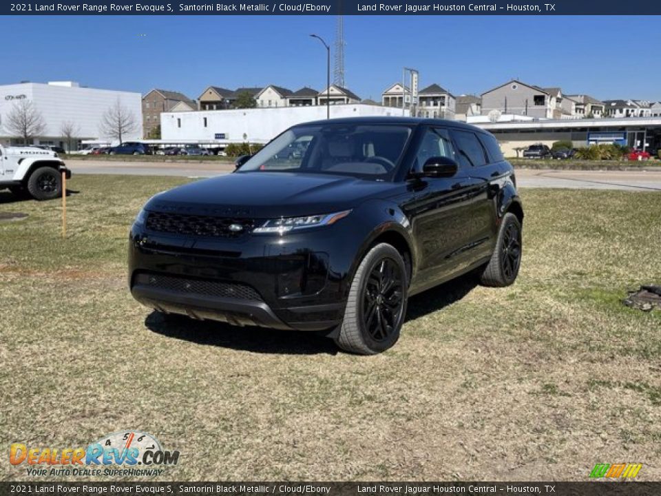2021 Land Rover Range Rover Evoque S Santorini Black Metallic / Cloud/Ebony Photo #1