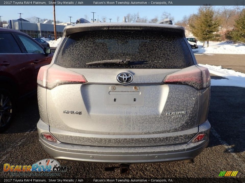 2017 Toyota RAV4 Platinum Silver Sky Metallic / Ash Photo #3