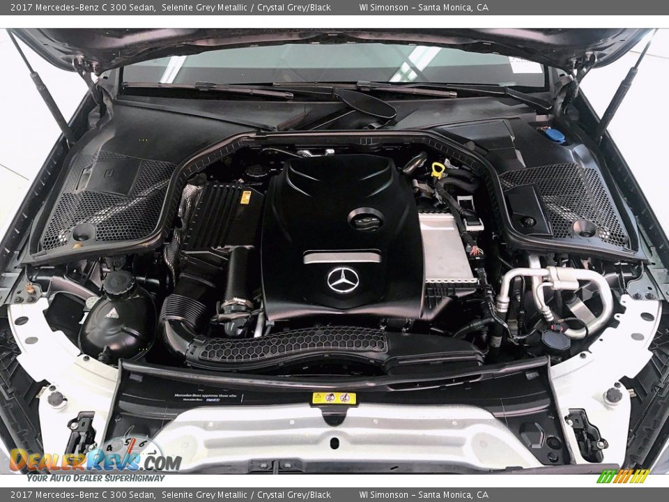 2017 Mercedes-Benz C 300 Sedan Selenite Grey Metallic / Crystal Grey/Black Photo #9