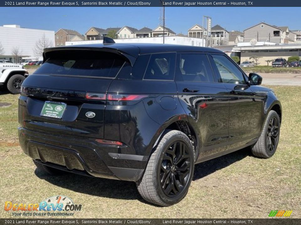 2021 Land Rover Range Rover Evoque S Santorini Black Metallic / Cloud/Ebony Photo #3