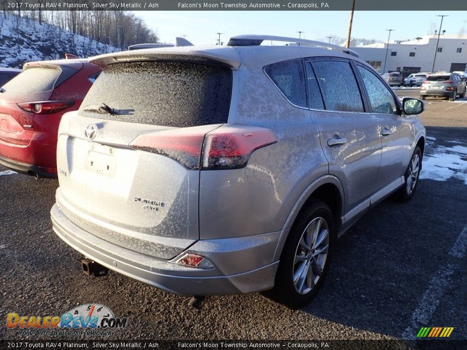 2017 Toyota RAV4 Platinum Silver Sky Metallic / Ash Photo #4