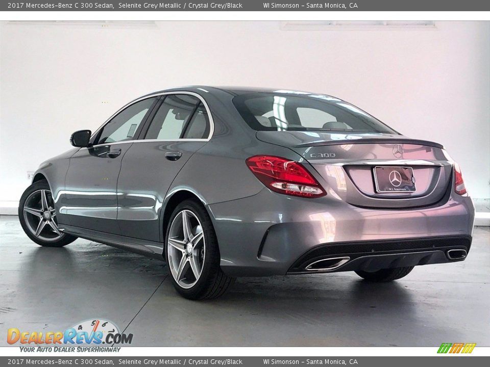 2017 Mercedes-Benz C 300 Sedan Selenite Grey Metallic / Crystal Grey/Black Photo #10