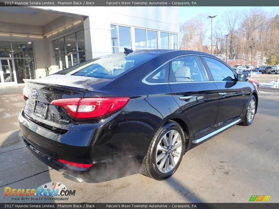 2017 Hyundai Sonata Limited Phantom Black / Black Photo #2