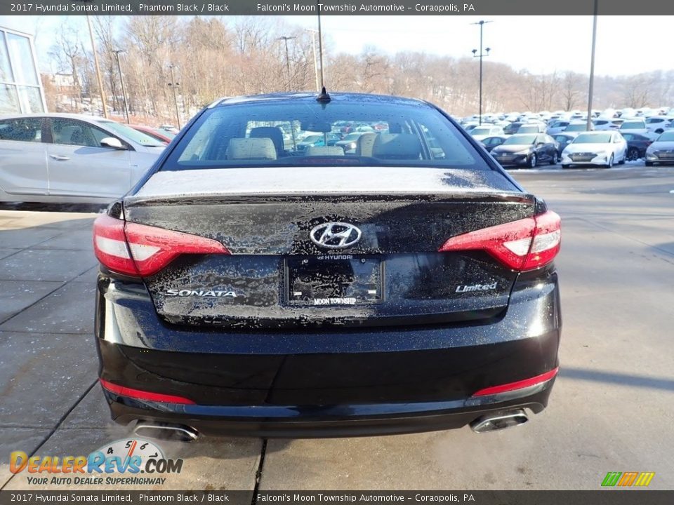 2017 Hyundai Sonata Limited Phantom Black / Black Photo #3