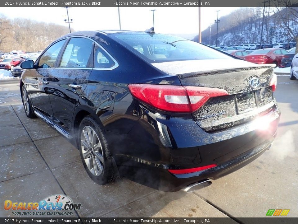 2017 Hyundai Sonata Limited Phantom Black / Black Photo #5