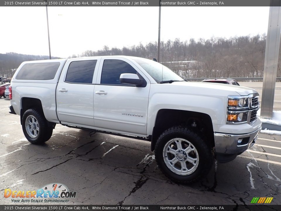 2015 Chevrolet Silverado 1500 LT Crew Cab 4x4 White Diamond Tricoat / Jet Black Photo #4