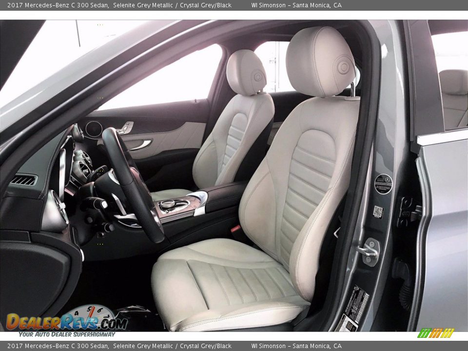 2017 Mercedes-Benz C 300 Sedan Selenite Grey Metallic / Crystal Grey/Black Photo #18