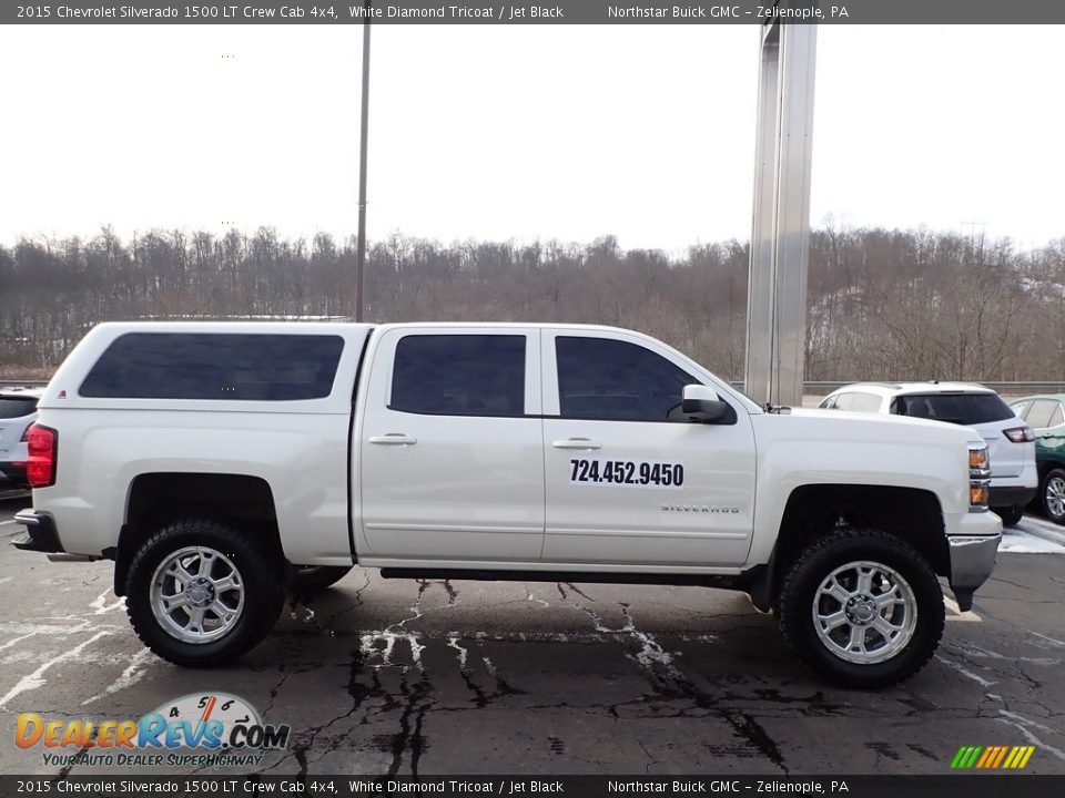 2015 Chevrolet Silverado 1500 LT Crew Cab 4x4 White Diamond Tricoat / Jet Black Photo #5