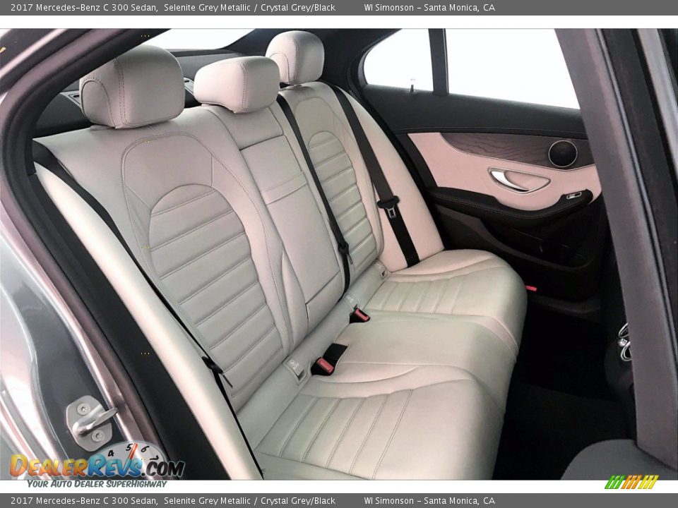 2017 Mercedes-Benz C 300 Sedan Selenite Grey Metallic / Crystal Grey/Black Photo #19