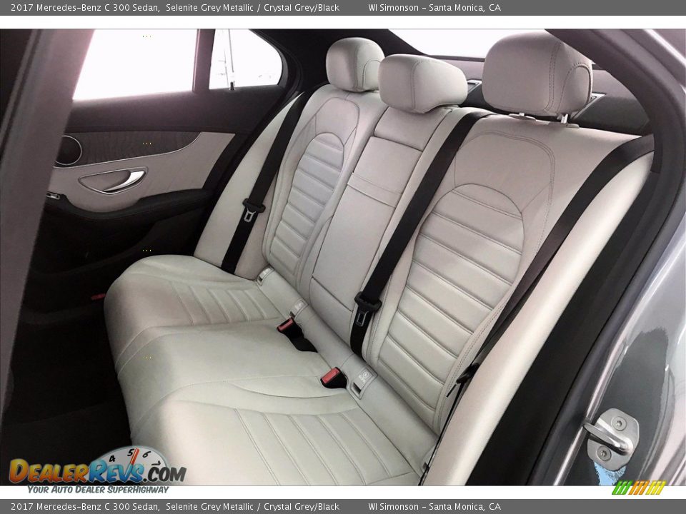 2017 Mercedes-Benz C 300 Sedan Selenite Grey Metallic / Crystal Grey/Black Photo #20