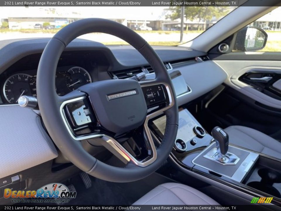 2021 Land Rover Range Rover Evoque S Santorini Black Metallic / Cloud/Ebony Photo #14