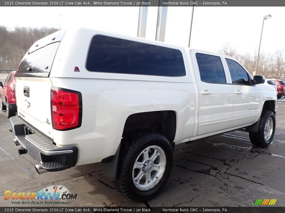 2015 Chevrolet Silverado 1500 LT Crew Cab 4x4 White Diamond Tricoat / Jet Black Photo #8