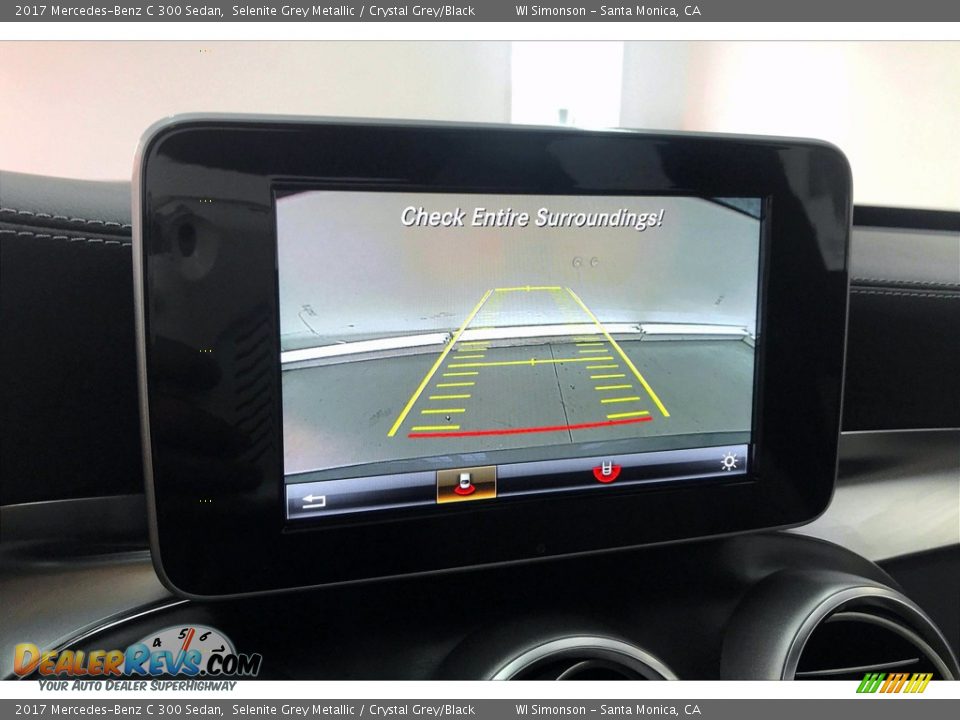 2017 Mercedes-Benz C 300 Sedan Selenite Grey Metallic / Crystal Grey/Black Photo #24