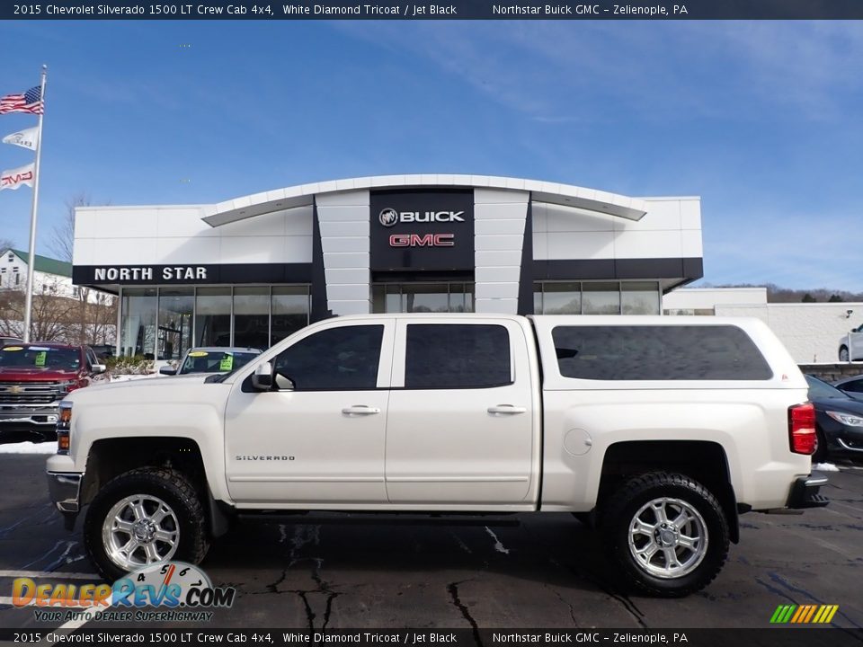 2015 Chevrolet Silverado 1500 LT Crew Cab 4x4 White Diamond Tricoat / Jet Black Photo #12