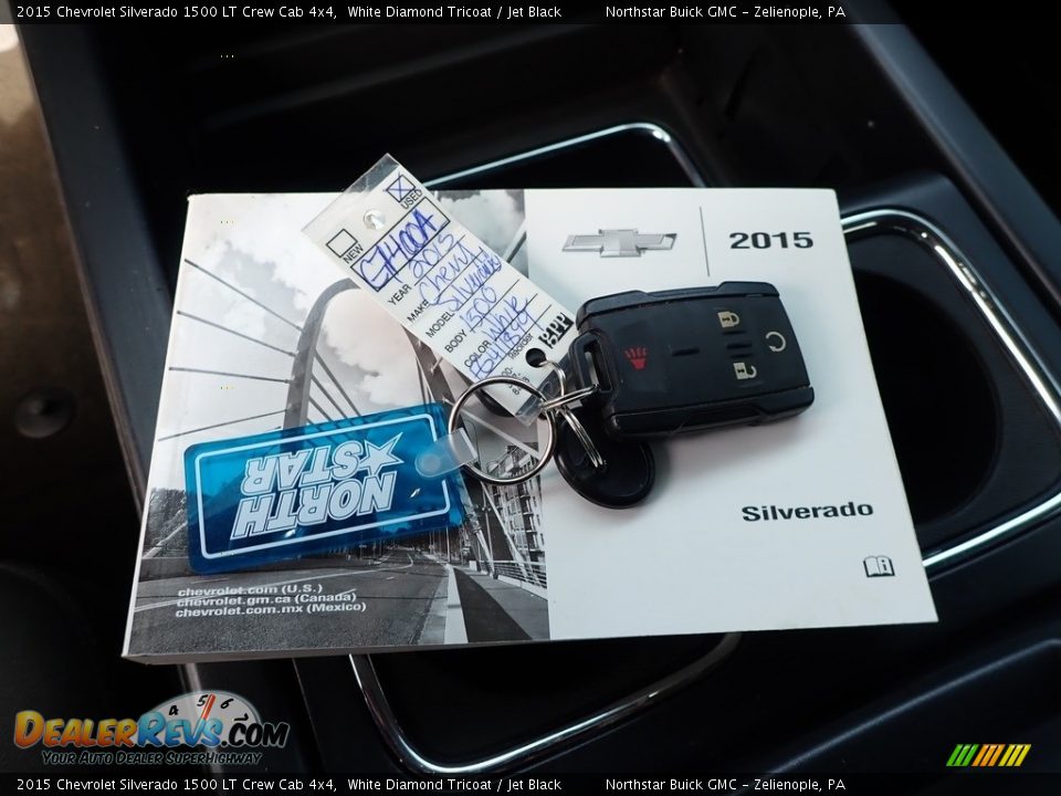 2015 Chevrolet Silverado 1500 LT Crew Cab 4x4 White Diamond Tricoat / Jet Black Photo #29