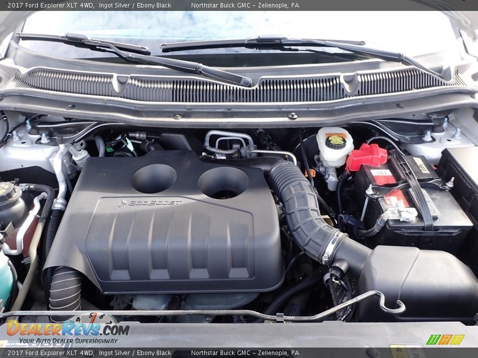 2017 Ford Explorer XLT 4WD Ingot Silver / Ebony Black Photo #2