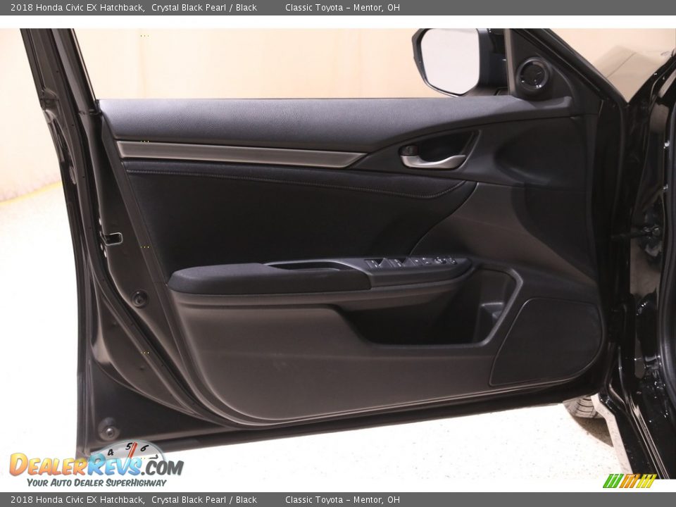 2018 Honda Civic EX Hatchback Crystal Black Pearl / Black Photo #4