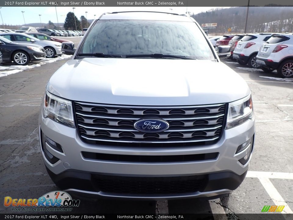 2017 Ford Explorer XLT 4WD Ingot Silver / Ebony Black Photo #3