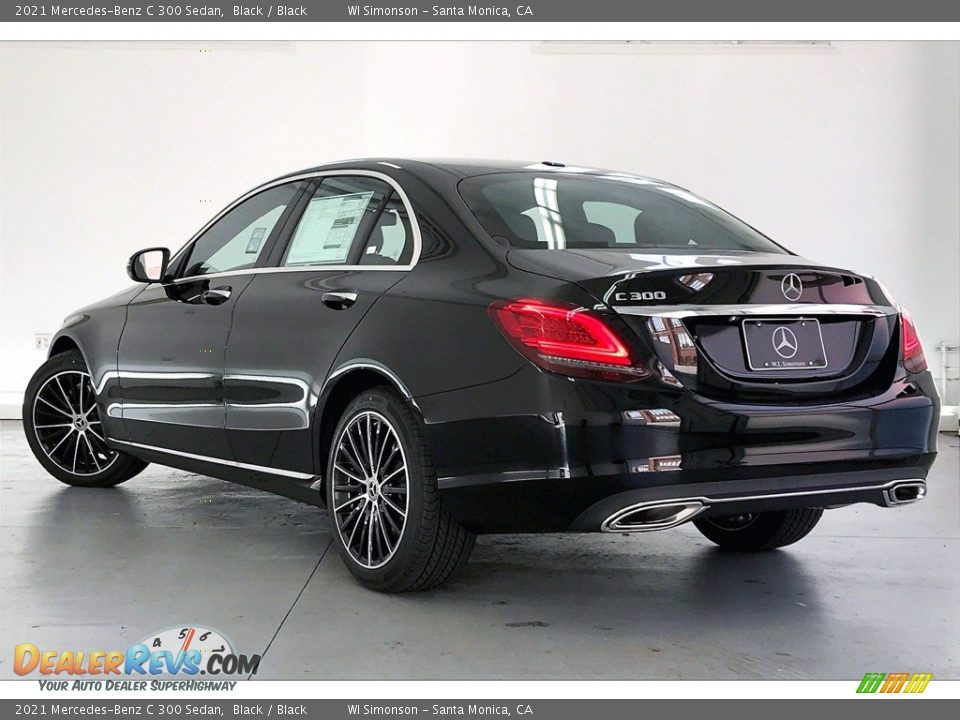 2021 Mercedes-Benz C 300 Sedan Black / Black Photo #2