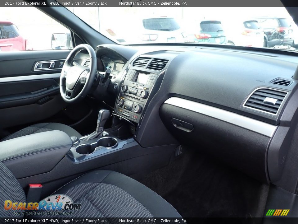 2017 Ford Explorer XLT 4WD Ingot Silver / Ebony Black Photo #6