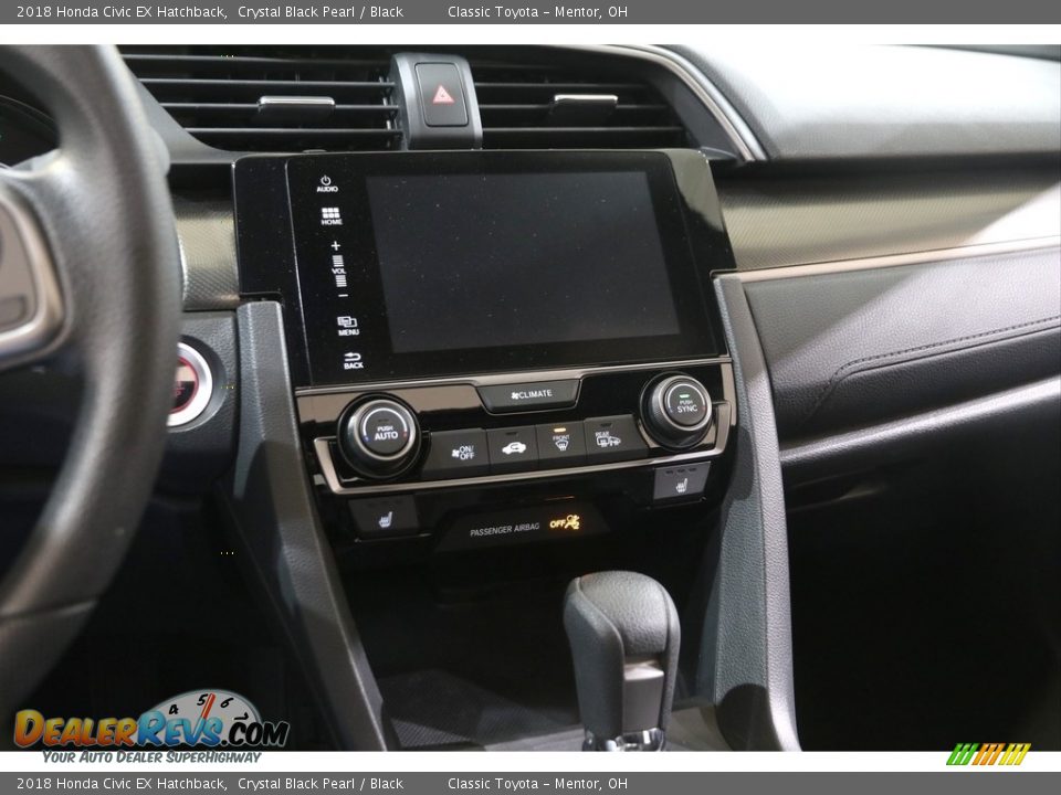 2018 Honda Civic EX Hatchback Crystal Black Pearl / Black Photo #9