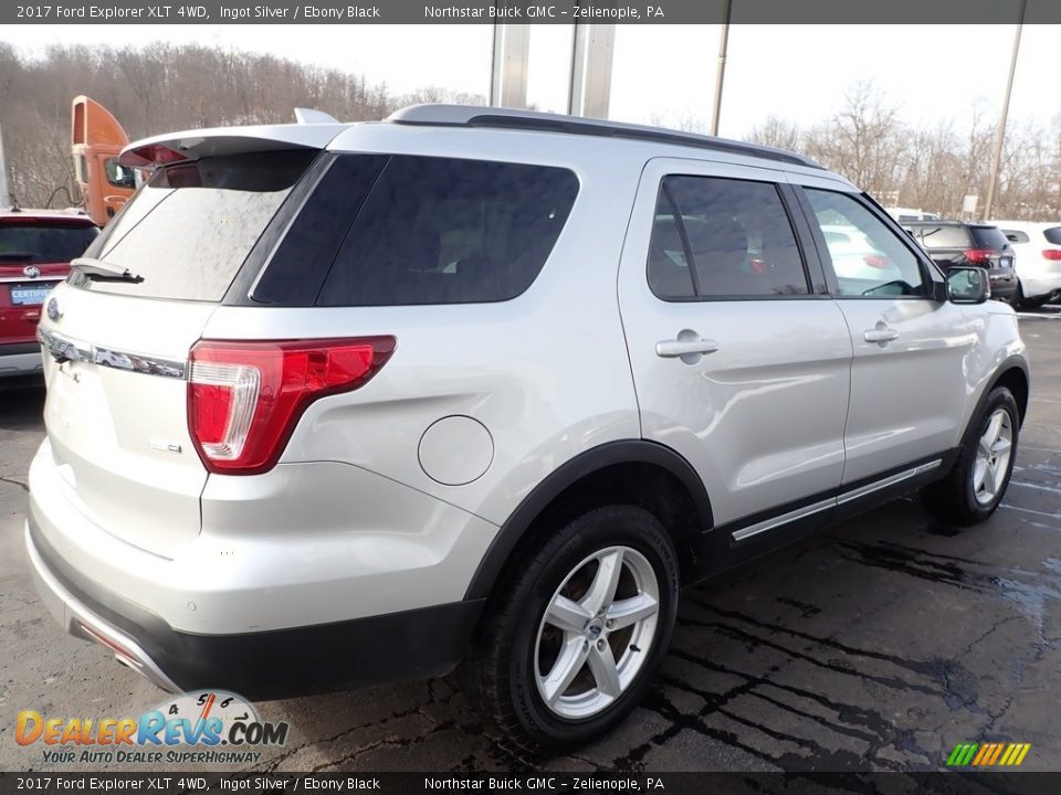 2017 Ford Explorer XLT 4WD Ingot Silver / Ebony Black Photo #9