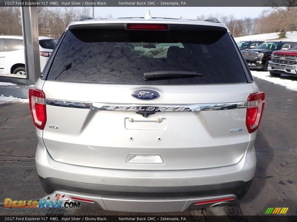 2017 Ford Explorer XLT 4WD Ingot Silver / Ebony Black Photo #10