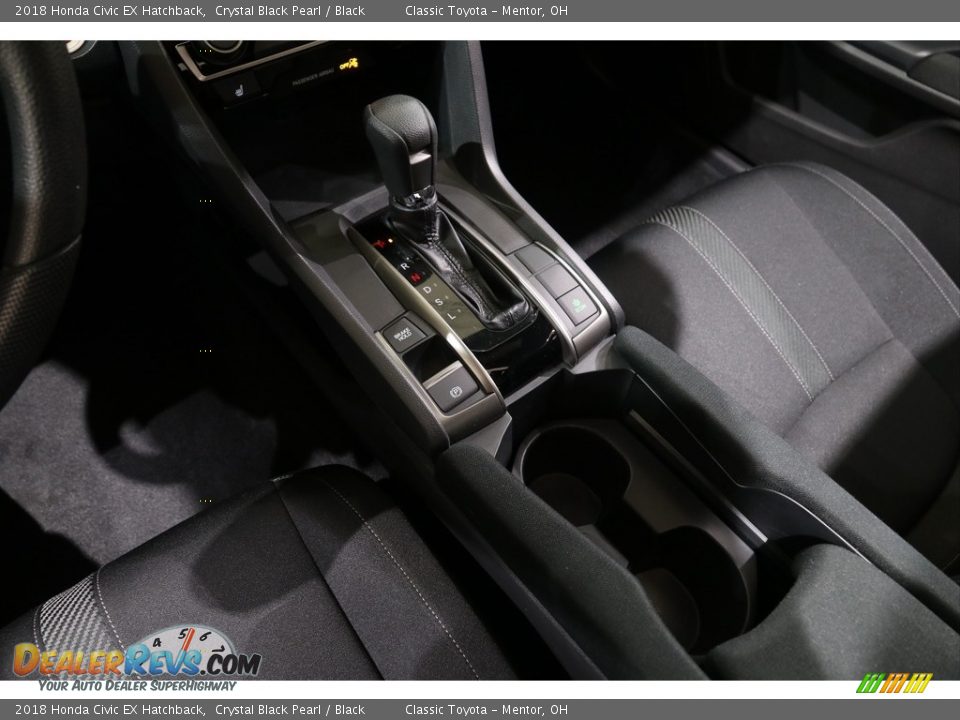 2018 Honda Civic EX Hatchback Crystal Black Pearl / Black Photo #14