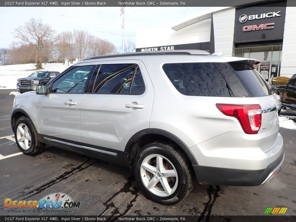 2017 Ford Explorer XLT 4WD Ingot Silver / Ebony Black Photo #12
