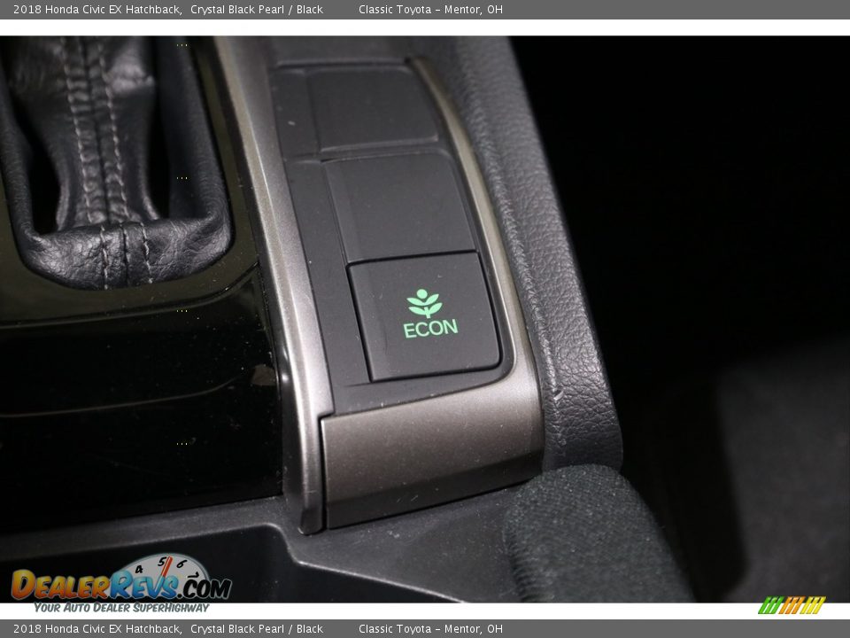 2018 Honda Civic EX Hatchback Crystal Black Pearl / Black Photo #15