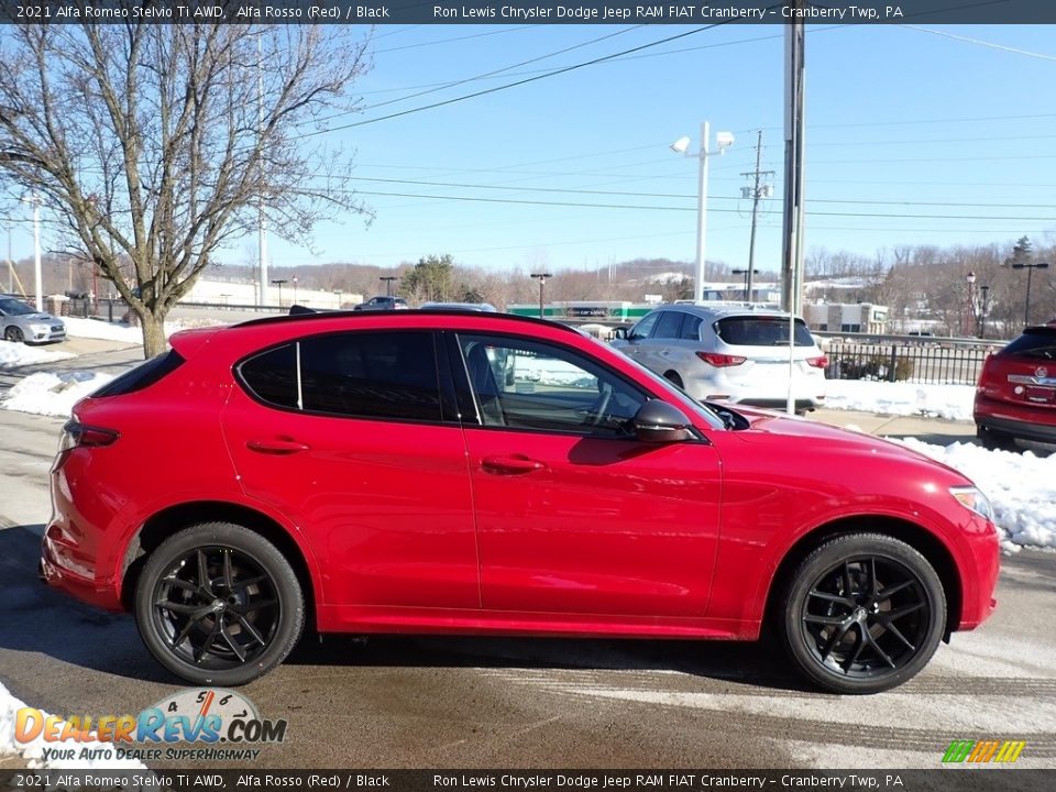 Alfa Rosso (Red) 2021 Alfa Romeo Stelvio Ti AWD Photo #4