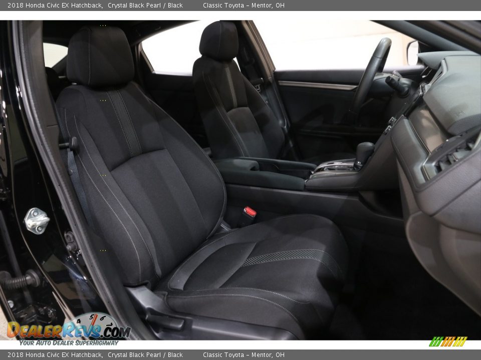 2018 Honda Civic EX Hatchback Crystal Black Pearl / Black Photo #16