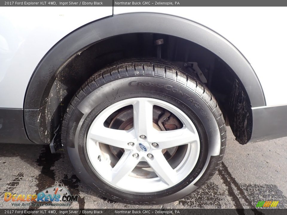 2017 Ford Explorer XLT 4WD Ingot Silver / Ebony Black Photo #14