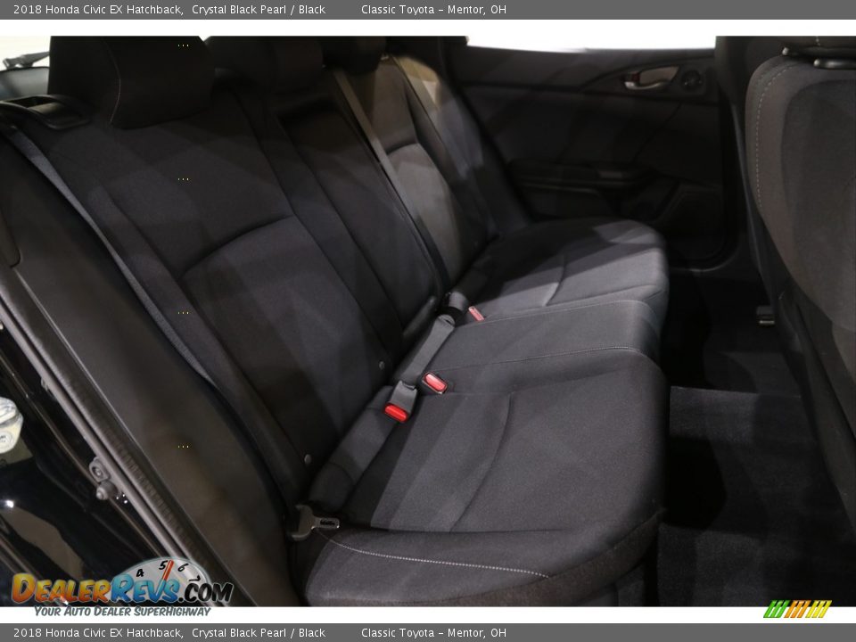 2018 Honda Civic EX Hatchback Crystal Black Pearl / Black Photo #17