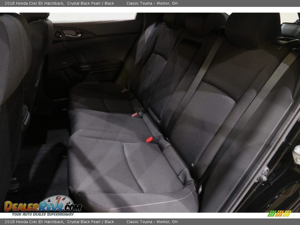 2018 Honda Civic EX Hatchback Crystal Black Pearl / Black Photo #18