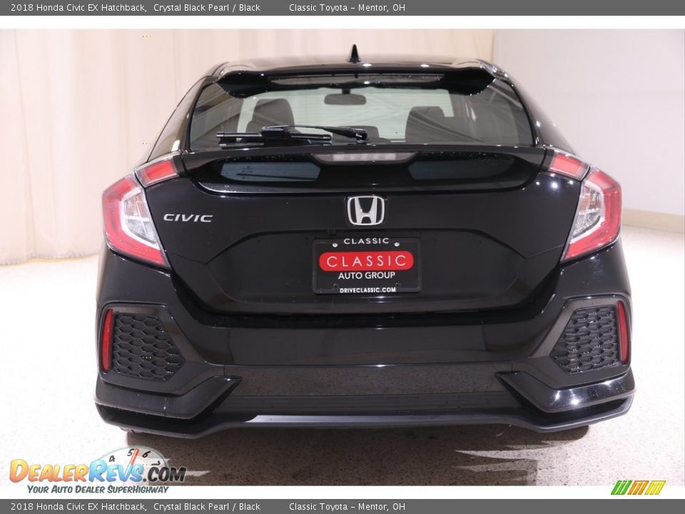 2018 Honda Civic EX Hatchback Crystal Black Pearl / Black Photo #19