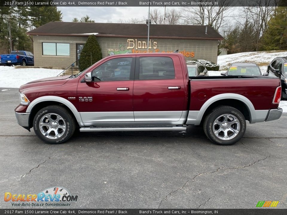 2017 Ram 1500 Laramie Crew Cab 4x4 Delmonico Red Pearl / Black Photo #1