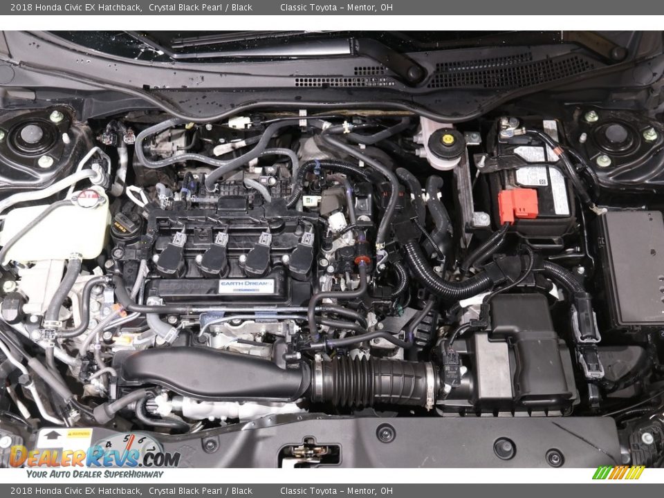 2018 Honda Civic EX Hatchback Crystal Black Pearl / Black Photo #20