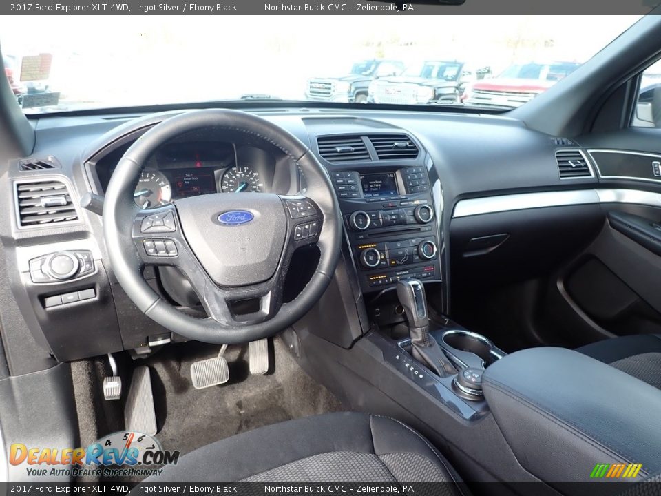 2017 Ford Explorer XLT 4WD Ingot Silver / Ebony Black Photo #19