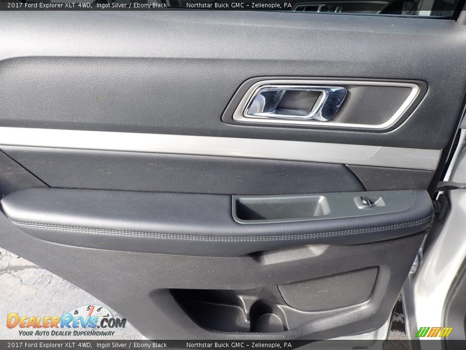 2017 Ford Explorer XLT 4WD Ingot Silver / Ebony Black Photo #20
