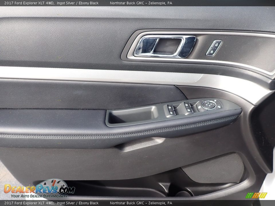 2017 Ford Explorer XLT 4WD Ingot Silver / Ebony Black Photo #21